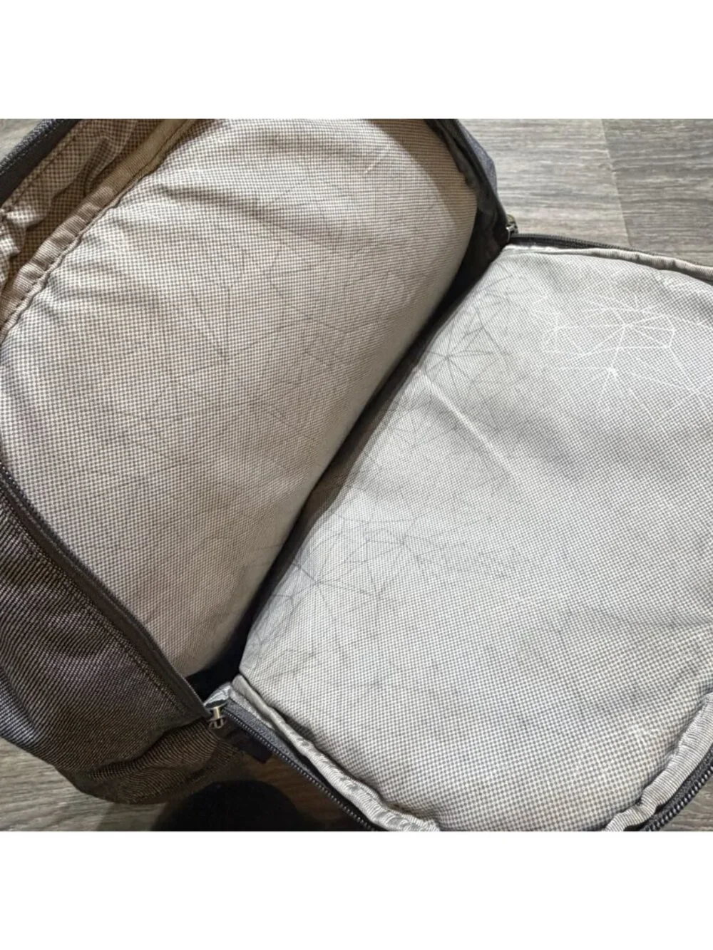 Tumi Alpha Bravo Denim Gray Backpack Multi Compartments Travel Work 61083
